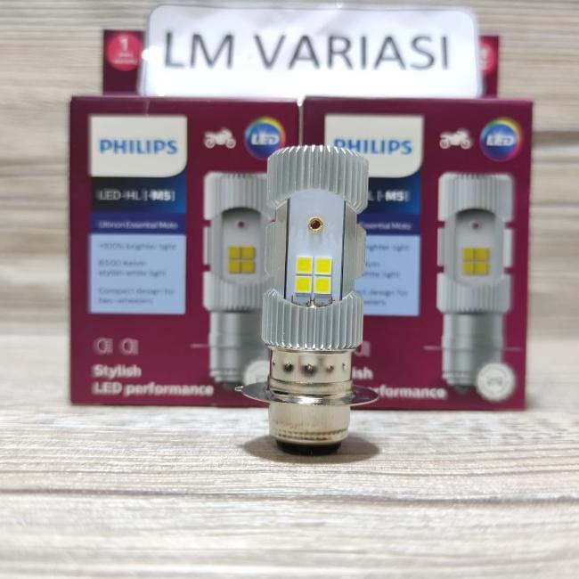 Bohlam Lampu Depan Led Philips Ultinon M5 Motor Original Beat Vario