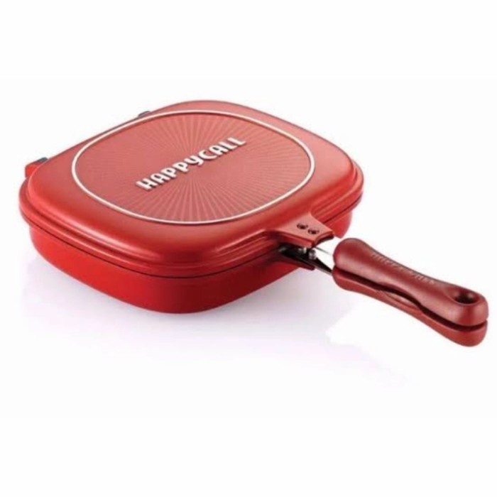 [Ori] Happycall Double Pan Grill Anti Lengket 32Cm Diskon