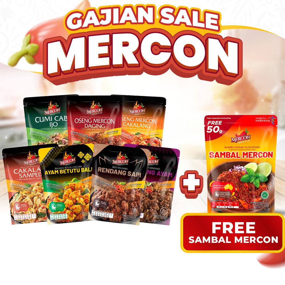 

[GRATIS SAMBAL MERCON] Set Seminggu Satset 7 Pack All Varian Best Seller - MERCON MERAH PUTIH