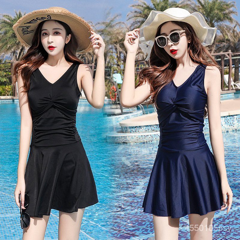 2023New plus Size Women's Swimsuit Conservative Sexy Breathable Dress Fashion Slim Backless Beach Sw