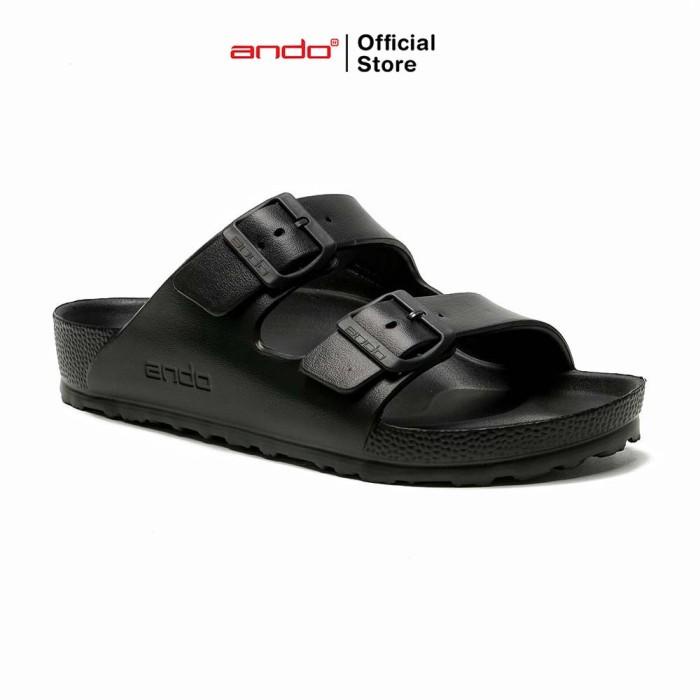 TERLARIS - ANDO OFFICIAL SANDAL SELOP SULTAN PRIA DEWASA - HITAM