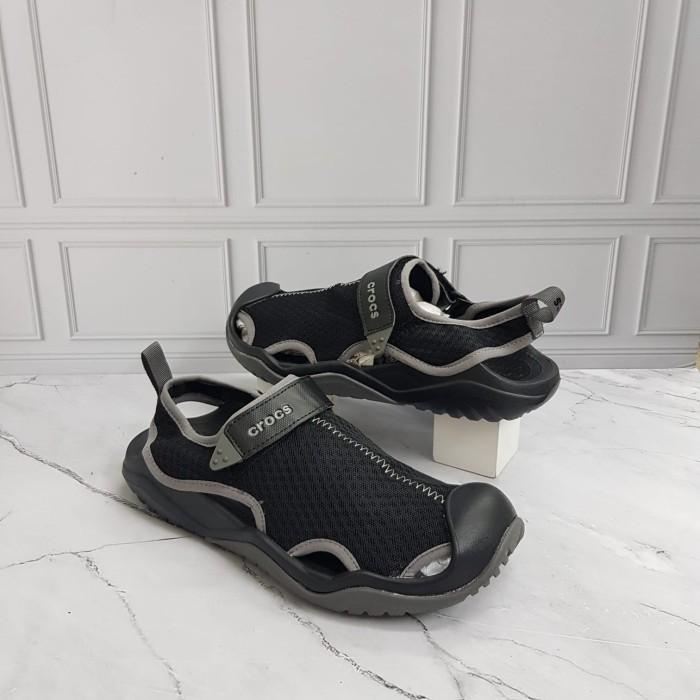 TERLARIS - SANDAL SEPATU CROCS SWIFTWATER MESH WAVE MAN/SEPATU CROCS/SANDAL CROCS