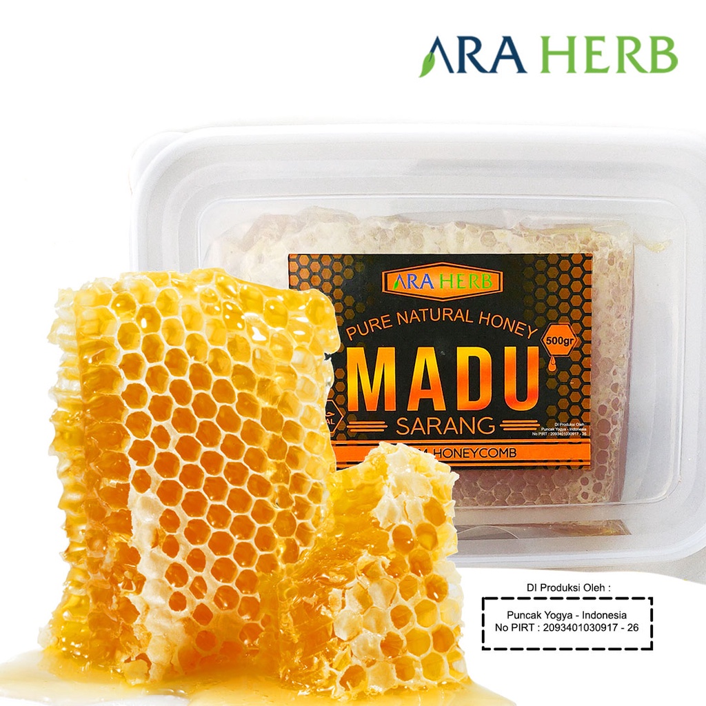 

Madu Sarang Honeycomb Malifera 500Gr / Madu Melifera