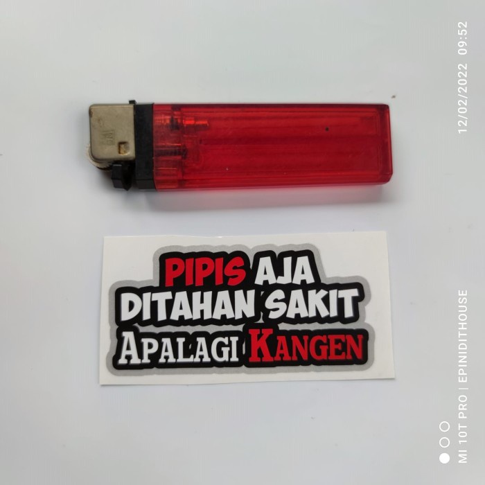 

Terlaris - Stiker Pipis Sakit Kangen Dimarahi Kata Humor Lucu Viral Meme Motor