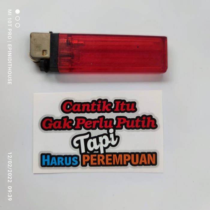 

Terlaris - Stiker Cantik Putih Kata Lucu Humor Viral Plesetan Meme Motor Nyleneh
