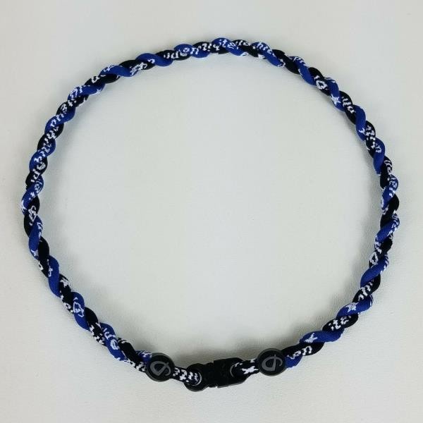 Mei Phiten Tornado Titanium Necklace Kalung Phiten Navy Black 18''