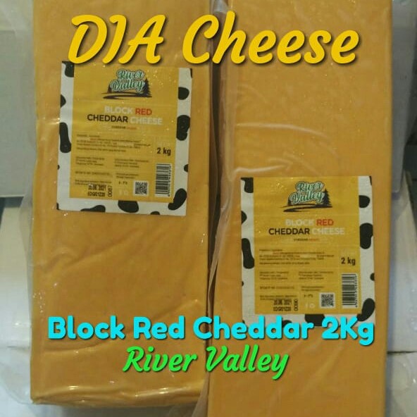 

Keju Blok Red Cheddar 2 Kg River Valley