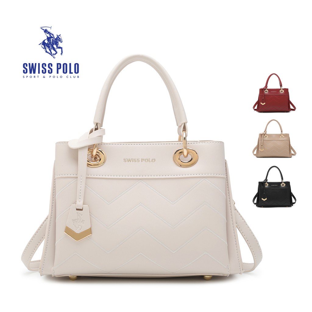 Swiss Polo Zig Zag Quilted Top Handle Bag / Crossbody Bag / Shoulder Bag (Tas Selempang Wanita / Tas