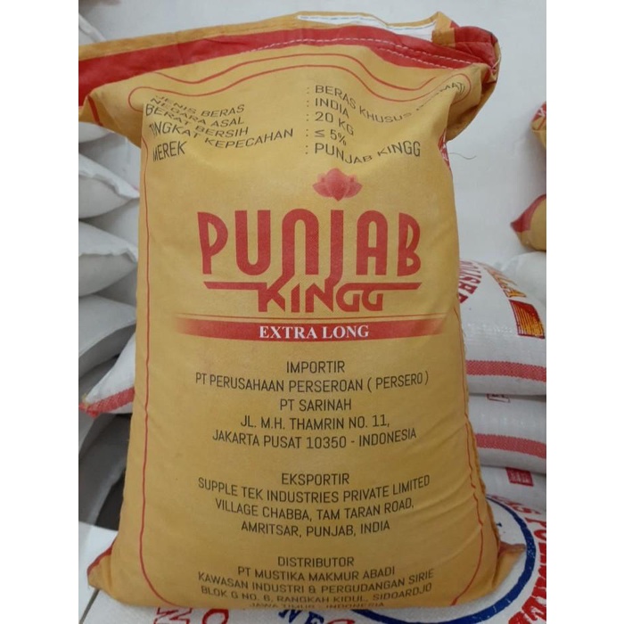 

Beras Basmati 20 kg Punjab Kingg Best Seller