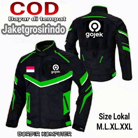 Jaket Gojek Hitam Waterprof