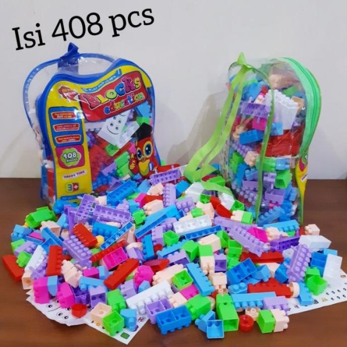 Mainan Block Lego 510 Pcs Blok Susun Anak Balok Edukasi Edukatif