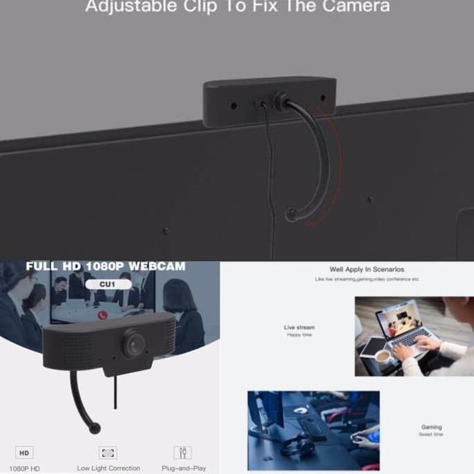 MIXIO F10 PRO Full Hd Webcam 1080P With Microphone Web cam FULL HD - WEBCAM