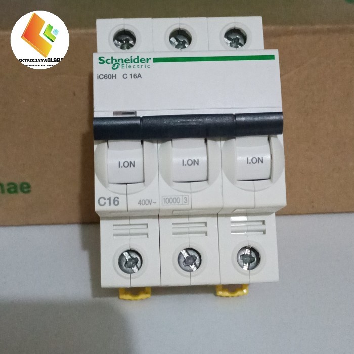 Mcb 3P 16A Ic60H Schneider Original / Mcb 10Ka 3P 16A Schneider