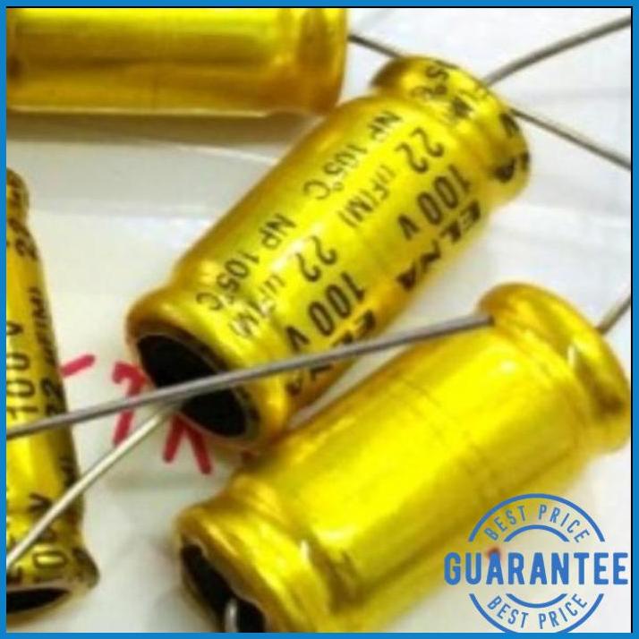 KAPASITOR CAPACITOR ELCO NONPOLAR NON POLAR NP ELNA 10UF 10 UF 100V | BPL