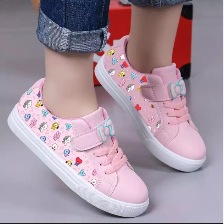 Sepatu Anak Perempuan Laki Sekolah Sd 5 6 Tahun Umur 7 8 3 4 1 Sneaker Sklh Ket Simple Sepetu Ank Ri