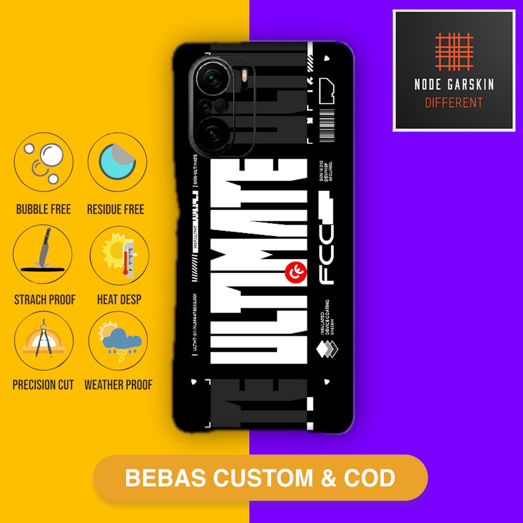 Garskin Skin Poco F3 Fullbody Atau Backonly ultimate 2 - Vinyl Protector