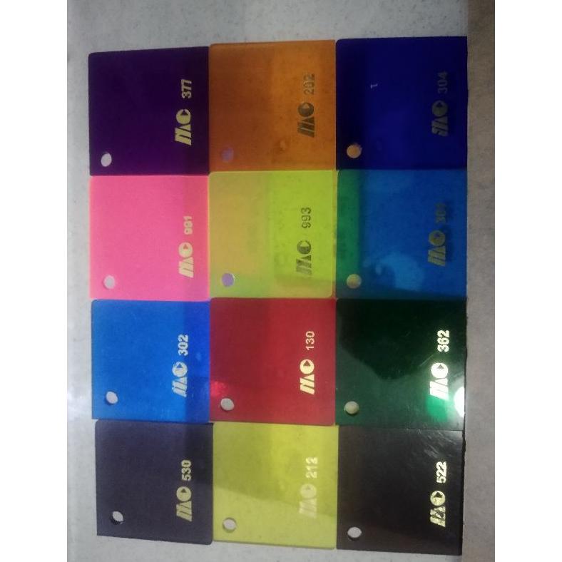 

Kekinian Acrylic/akrilik lembaran 2mm/akrilik warna transparan ukuran A4/mika Rayben.(21x30cm) ~