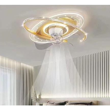 LAMPU HIAS KIPAS ANGIN RUANG TAMU MEWAH / LAMPU LANGIT LANGIT ELEGAN Premium