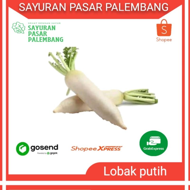 

Lobak Putih 500 Gram - Sayuran Pasar Palembang