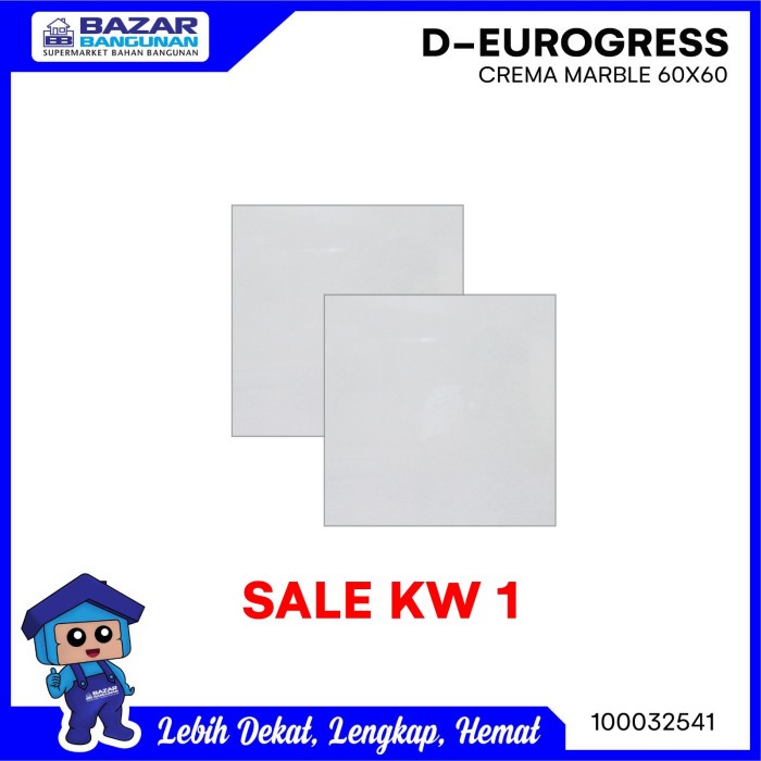 GRANITE / GRANIT LANTAI SANDIMAS D-EUROGRESS CREMA CREME MARBLE 60X60