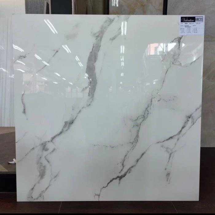 GRANIT LANTAI 100X100 NEW ATLAS WHITE VALENTINO GRESS