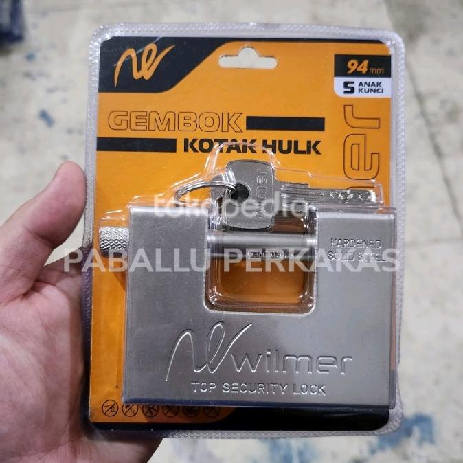 yang dicari] Gembok Kotak 94mm / Gembok Balok Besar Stainless Steel 94mm