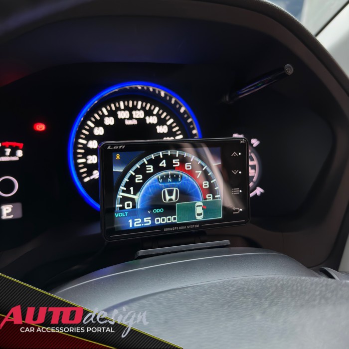 Lufi Xs Obd2 Car Gauge Hud Display Mobil Multifungsi