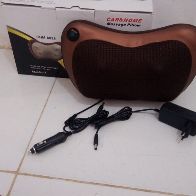 JM- bantal pijat terapi leher getar