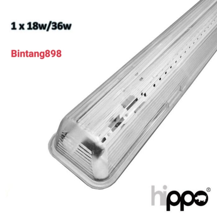 Promo Kap Lampu Led Tl Waterproof Ip66 1X36 Rumah Lampu Tl Led