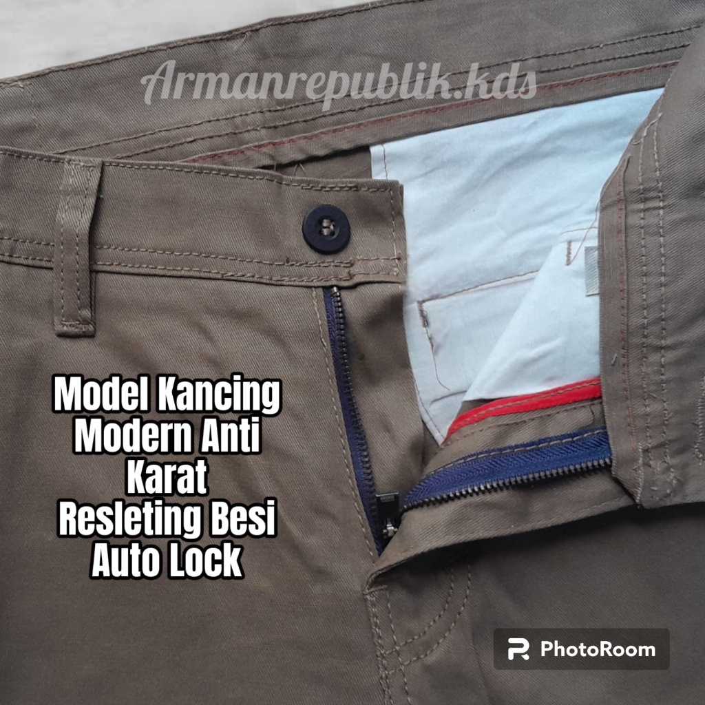 [LIMITED] BEST PRODUCT Celana Panjang Pria Chinos Premium Original 100% bahan kanvas cardinal arman