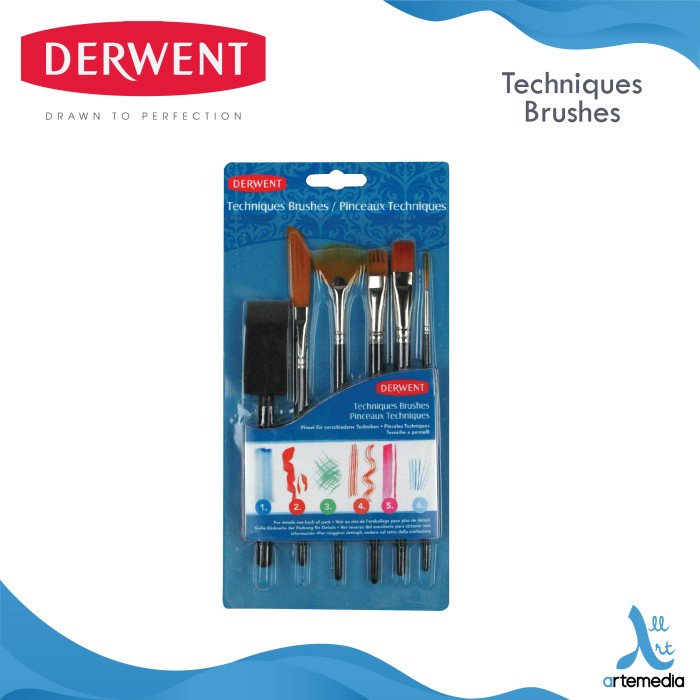 

Masih Ada! Kuas Lukis Derwent Technique Brush Set 6