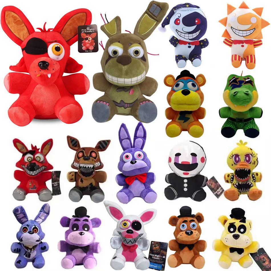 20cm FNAF Plush Toys Kawaii Freddys Animal Foxy Bonnie Bear Ribbit Stuffed Plush Toys In Stock Plush