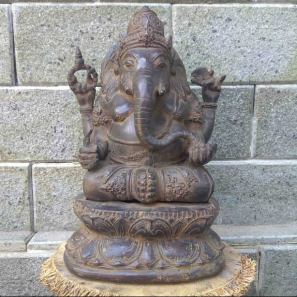 Patung Dewa Ganesa Ganesha Perunggu Antik