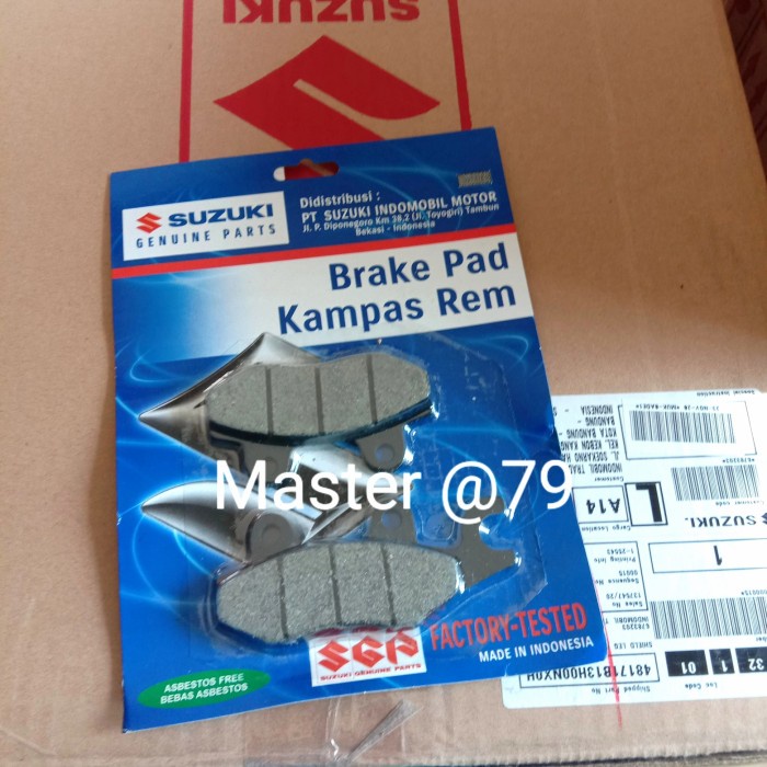 PAD KAMPAS REM DEPAN SATRIA FU 2T SKYWAVE SMASH SHOGUN TORNADO ORI SGP