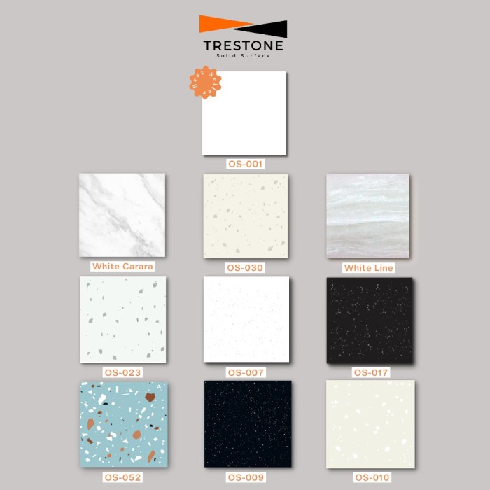 TABLE TOP SOLID SURFACE TRESTONE OS-030