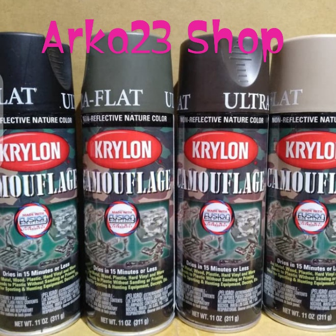 KRYLON CAT SEMPROT CAMOUFLAGE ARMY LORENG MADE IN USA