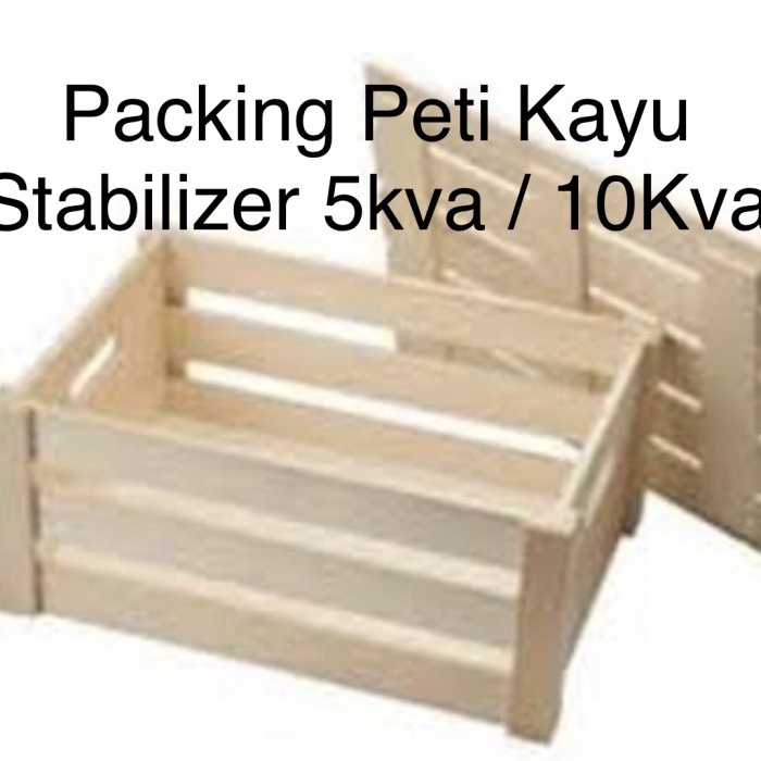 Packing Peti kayu pengaman Stabilizer 5kva 10kva