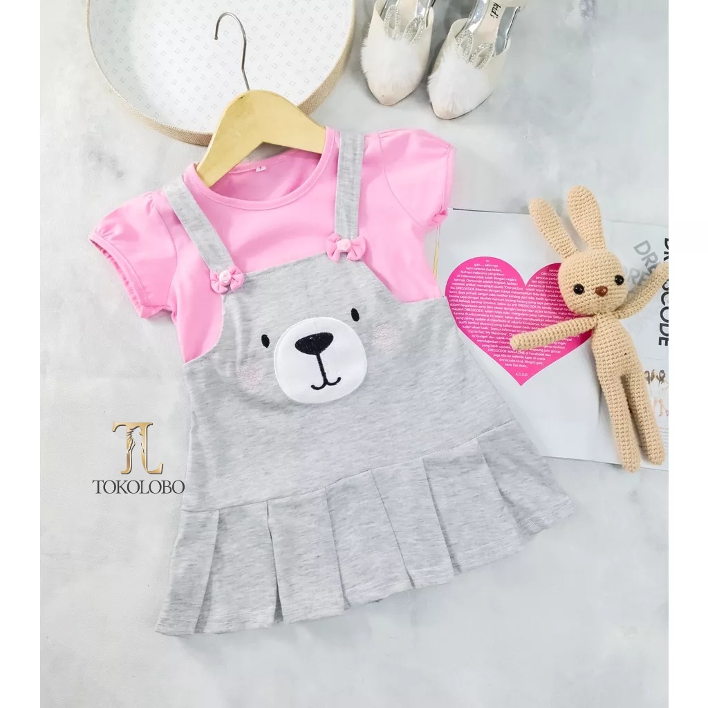 Dress Anak Perempuan Gaun Pesta Muslim Usia 1 Sampai 10 Tahun Dres Elegan Import Vintage Midi Polos 