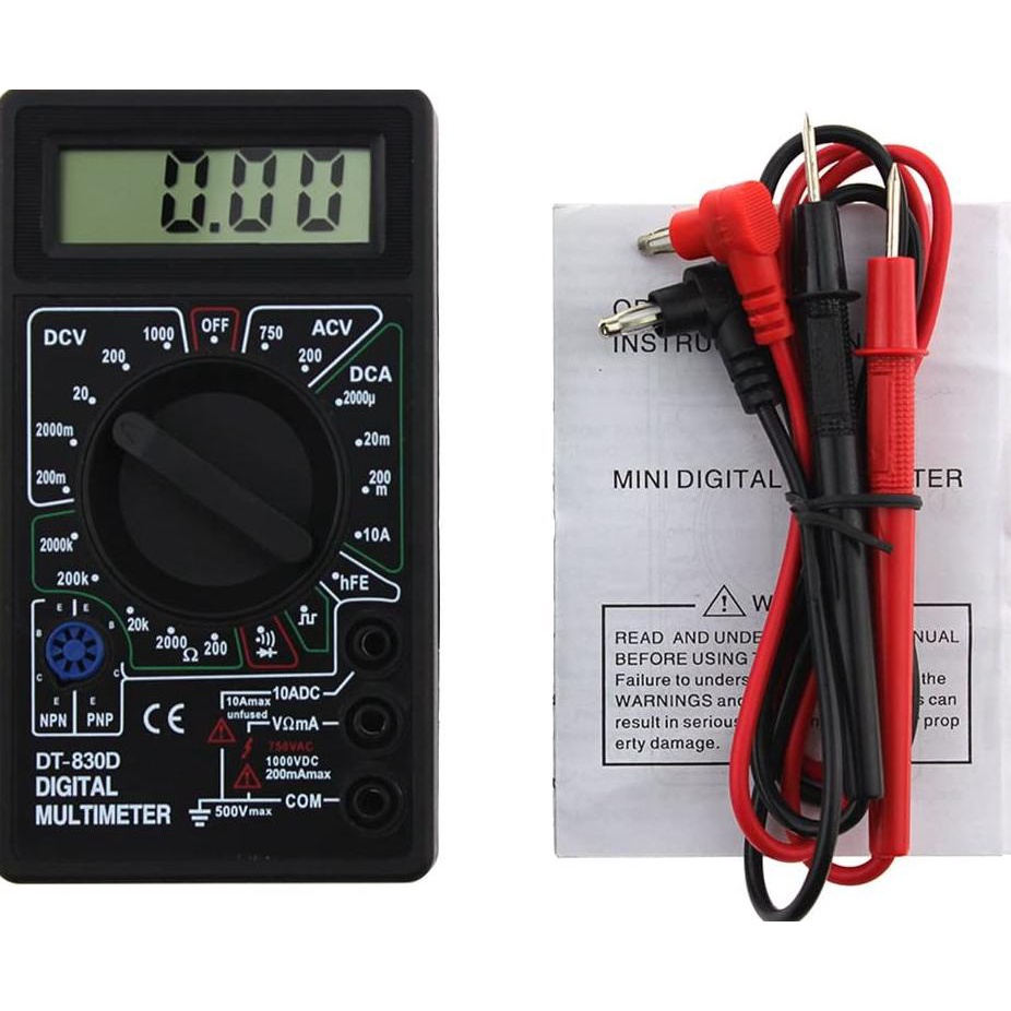 Kekinian - MULTI TESTER DIGITAL MASDA DT830D ADA BUZZER/ DIGITAL MULTIMETER - Paket Lengkap Multimet