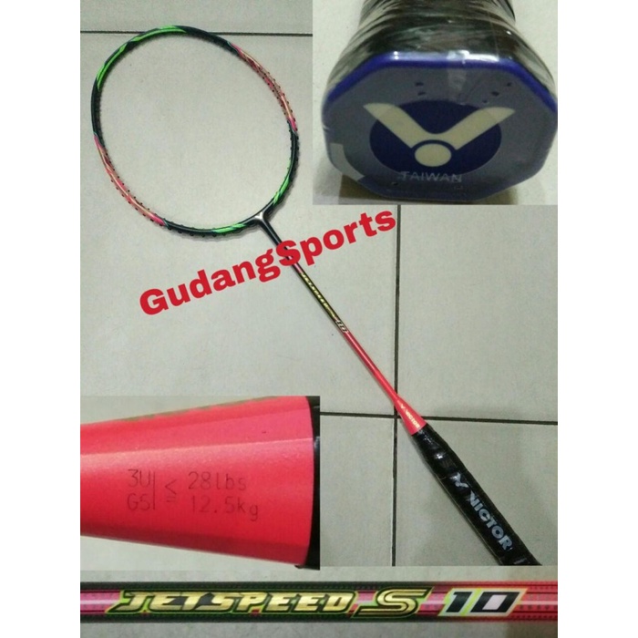 Raket Badminton Victor Jetspeed S 10 Colour / JS 10 - Original