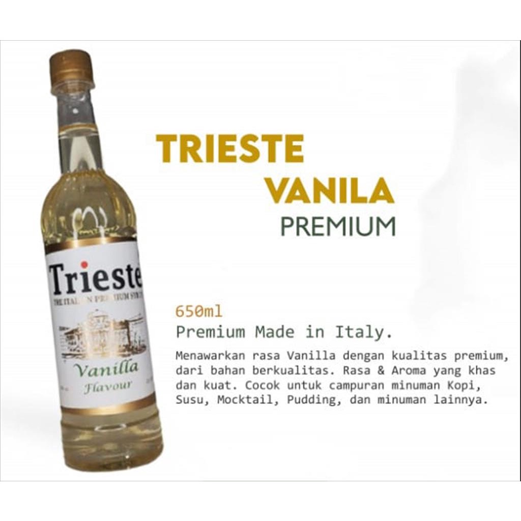 

Syrup Trieste Vanilla Flavour 650Ml Sirup Vanilla