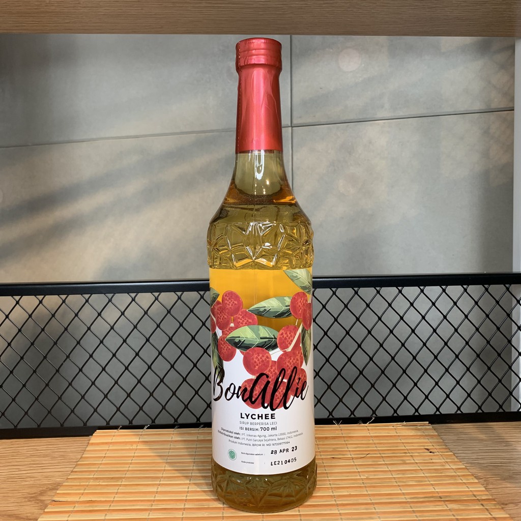 Bonallie Syrup Lychee Sirup Bonallie Lychee 700Ml