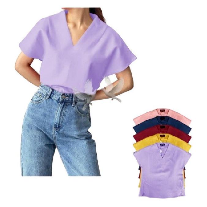 BLOUSE KIMY LILAC [Baju Atasan Wanita 0107] UFG
