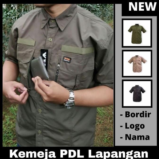 Kemeja Pdl Lapangan Tactical Lengan Pendek Outdoor Baju Taktikal Pdh