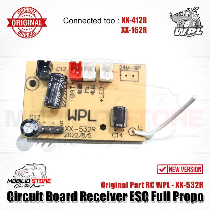 Original Part - Circuit Board Receiver ESC Full Propo RC WPL