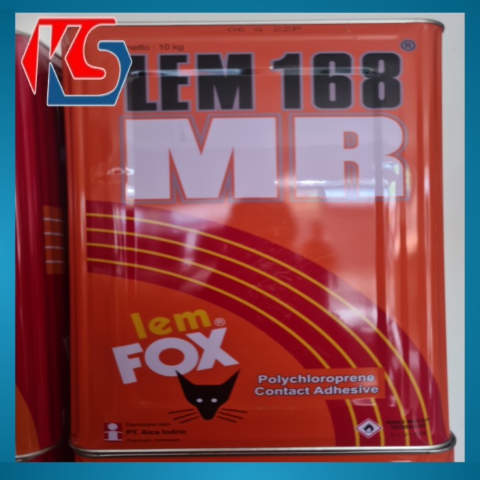 Ready Lem Kuning FOX 168 MR BLEK 10 KG / Lem HPL / Lem Kuning FOX MR BLEK