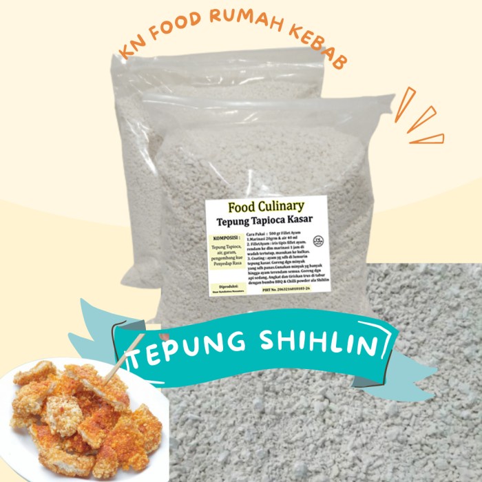 

Harga!! Satu Dus 10kg Tepung Crispy Shihlin Tapioka Kasar kirim by