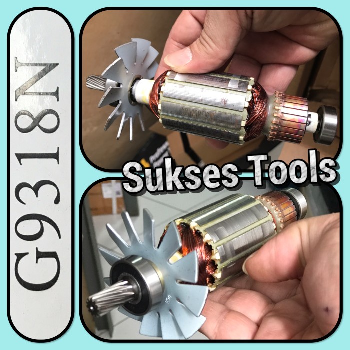 JM- Armature GMT G 9318 N Angker Motor Mesin Poles GMT model bor G9318 N