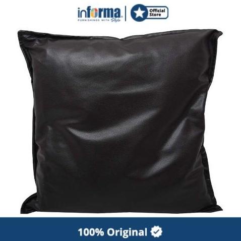 Informa - Informa 50x50 Cm Bantal Sofa Kulit - Hitam