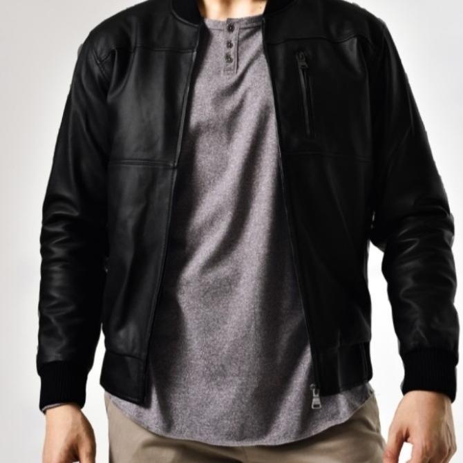 JAKET ANDREW SMITH KULIT FULL LEATHER ORIGINAL SIZE M ARDISITUMORANG88